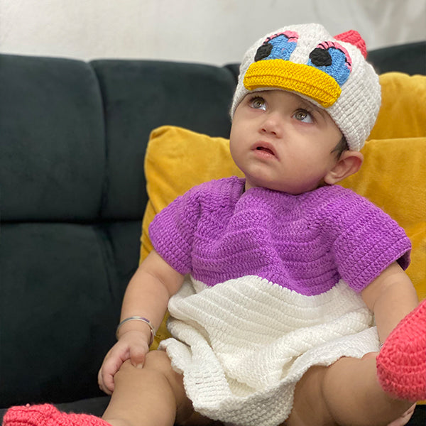 Handmade Baby Dress Duck Style (3 Piece Set)