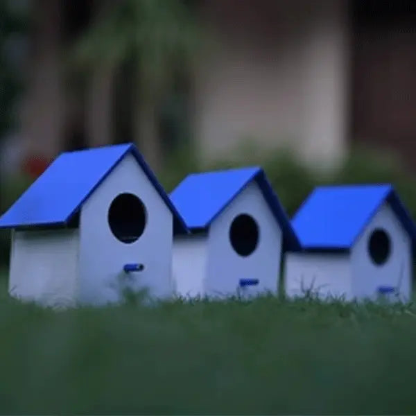 (Pack Of 4) PVC Bird House Waterproof Plain haikalpk