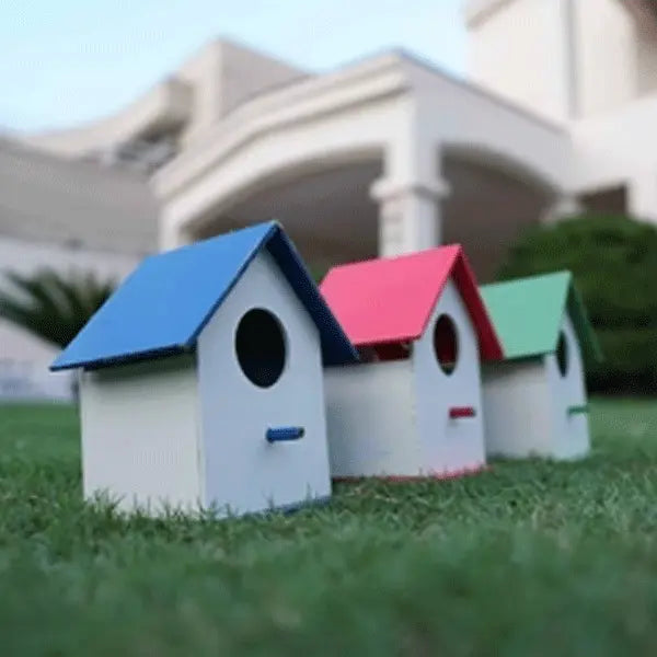(Pack Of 4) PVC Bird House Waterproof Plain haikalpk