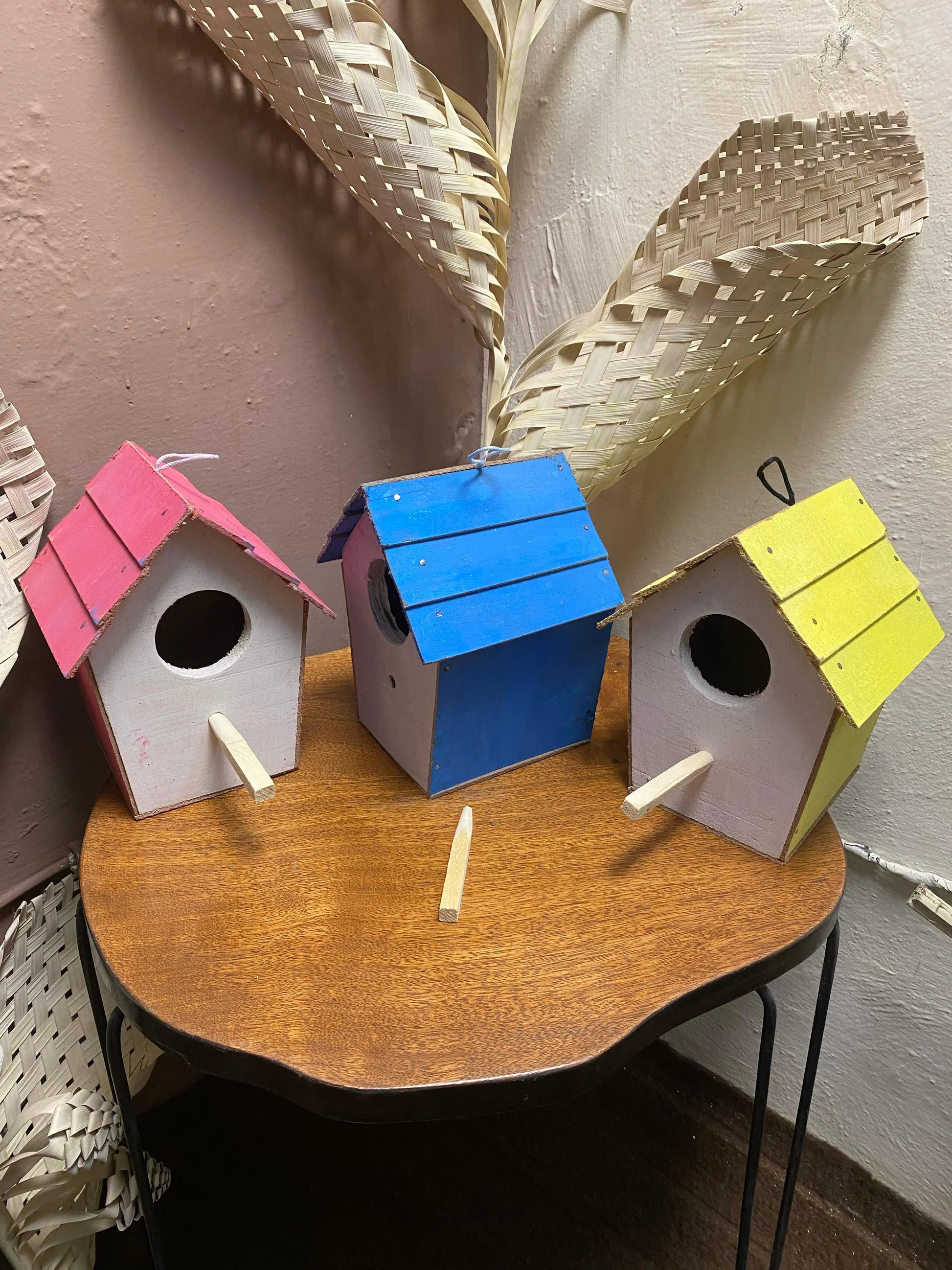 (Pack Of 3) Wooden new style Bird House haikalpk